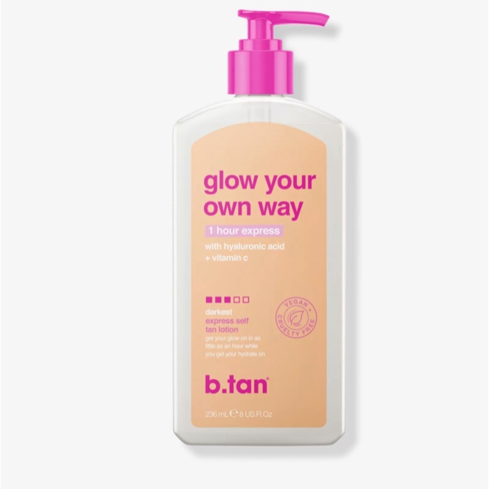 b.tan Glow Your Own Way 1 Hour Express Self Tan Lotion